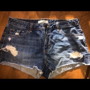 Abercrombie High Rise Jean Shorts